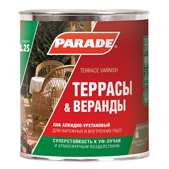 картинка Лак Террасы & Веранды глянцевый Parade 0.75л алкид-уретан. от магазина Кубатура