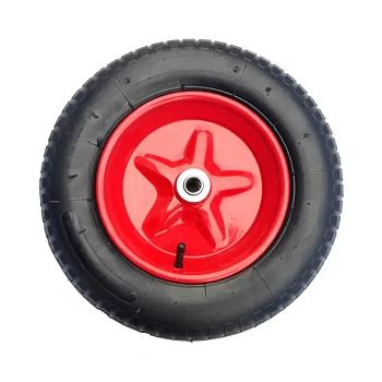 картинка Колесо пневмо 3,25/3,00*80 с подшипником D20 (для двухколесной тачки) от магазина Кубатура