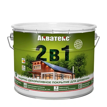 картинка Защитно-декоративный состав Акватекс Бесцветный 9л от магазина Кубатура