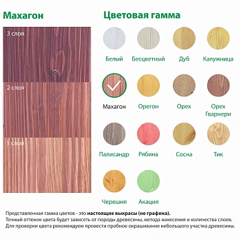 картинка Текстурол ТИКСО Махагон 10л  деревозащитное средство от магазина Кубатура