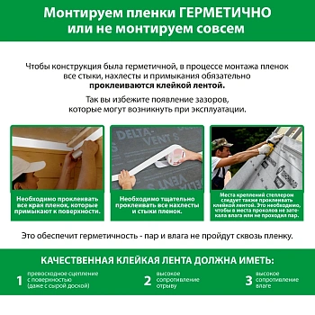 картинка Мембрана KNAUF Защита АХ супердиффузионная ветро-влагозащитная (S60м², P115г/м²) от магазина Кубатура