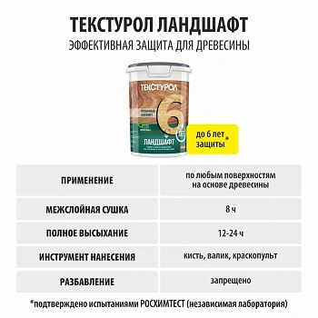 картинка Текстурол ЛАНДШАФТ Палисандр 0.9л полукроющая пропитка-антисептик для древесины от магазина Кубатура