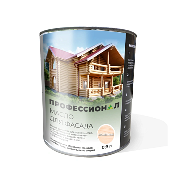 картинка Масло для Фасадов ПРОФЕССИОНАЛ Бесцветное 0,9л от магазина Кубатура