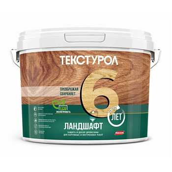 картинка Текстурол ЛАНДШАФТ Белый 2.5л полукроющая пропитка-антисептик для древесины от магазина Кубатура